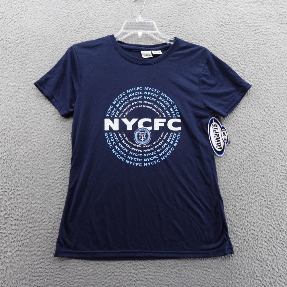 Concepts New York City FC MLS Short Sleeve‎ Tee Shirt Large Blue Women NWT